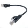 Патч-корд литой EServer UTP, RJ45, Cat.5e, 0,25m, черный (CORD-0.25M-BLACK)