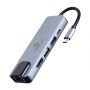 USB-хаб Cablexpert 5 ports USB Type-C Silver (A-CM-COMBO5-04)