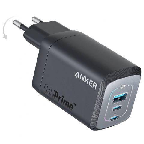 Сетевое зарядное устройство Anker GaN Prime 67W Black (A2669313)