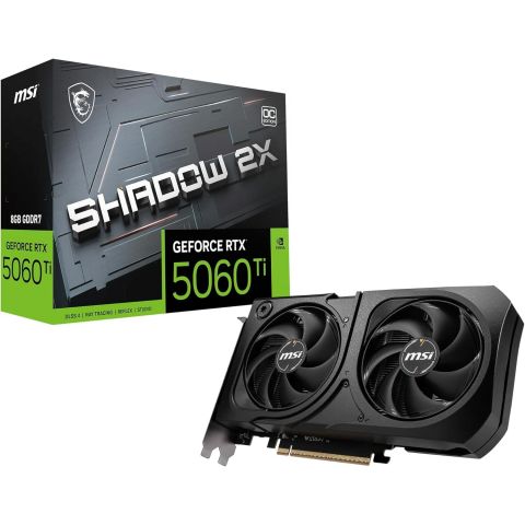 Відеокарта GF RTX 5060 Ti 8GB GDDR7 Shadow 2X Plus MSI (GeForce RTX 5060 Ti 8G SHADOW 2X PLUS)