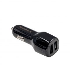Автомобильное зарядное устройство Grand-X (2USB 2.4A) Black (CH-26B)