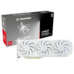 Видеокарта AMD Radeon RX 9060 XT 16GB GDDR6 Hellhound Spectral White PowerColor (RX9060XT 16G-L/OC/WHITE)