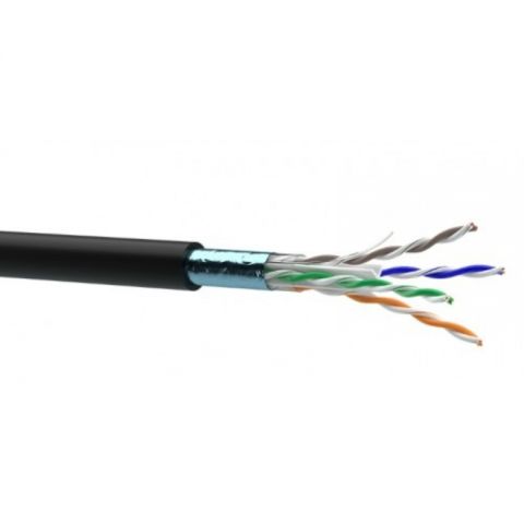Кабель для внешней прокладки OK-Net КППЭ-ВП (250) F/UTP, Cat.6, 4х2х0.57, бухта 305м (7934017)