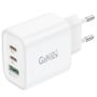 Зарядное устройство Foneng GaN10 (1хUSB, 2хUSB-C) 65W White (GaN10-EU-CH-TC-W) + кабель USB Type-C