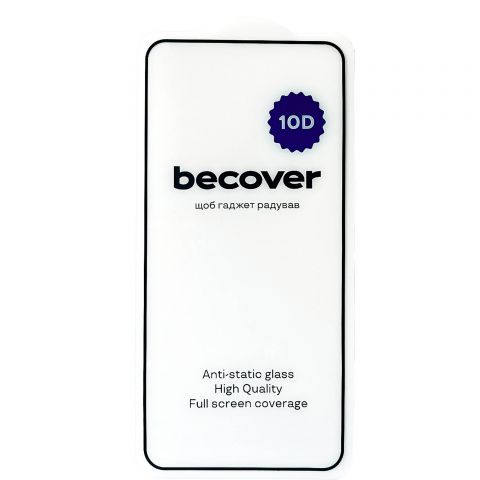 Защитное стекло BeCover для Poco X6 Pro 10D Black (711342) Защитное стекло BeCover для Poco X6 Pro 10D Black (711342)