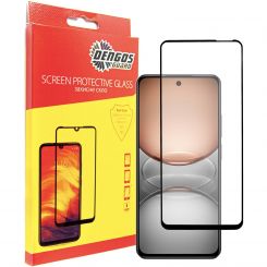 Защитное стекло Dengos для Realme C75 Black Full Glue (TGFG-401) 