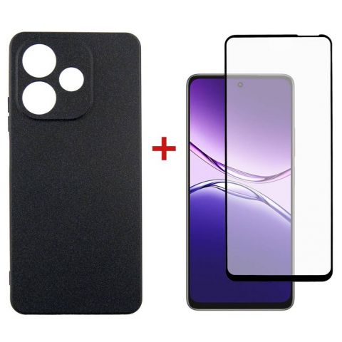Чeхол-накладка Dengos для Oppo A5 Pro Black Full Glue (DG-KM-150) + защитное стекло