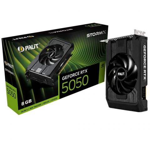 Видеокарта GF RTX 5050 8GB GDDR6 StormX Palit (NE65050019P1-GB2070F) Видеокарта GF RTX 5050 8GB GDDR6 StormX Palit (NE65050019P1-GB2070F)