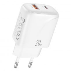 Зарядное устройство XO L158 (USB, USB-С, 3A) 20W White