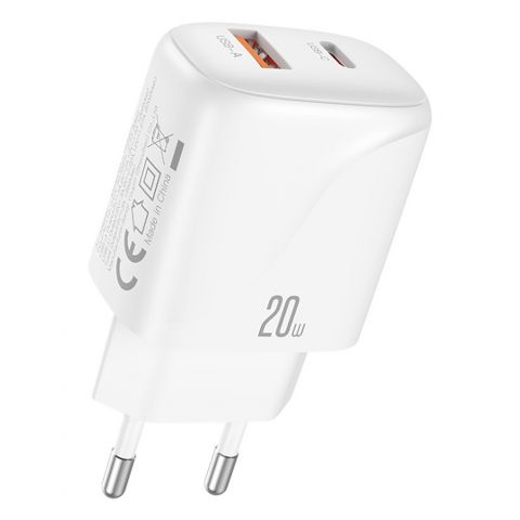 Зарядное устройство XO L158 (USB, USB-С, 3A) 20W White Зарядное устройство XO L158 (USB, USB-С, 3A) 20W White