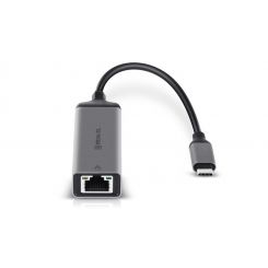 Сетевой адаптер REAL-EL CE-150 USB Type-C - RJ45 (M/F), 0.1 м, Black (EL123110004)