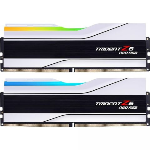 Модуль пам`ятi DDR5 2x16GB/6400 G.Skill Trident Z5 Neo RGB White (F5-6400J3239G16GX2-TZ5NRW) Модуль пам`ятi DDR5 2x16GB/6400 G.Skill Trident Z5 Neo RGB White (F5-6400J3239G16GX2-TZ5NRW)