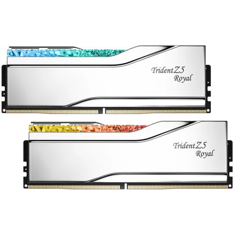Модуль пам`ятi DDR5 2x32GB/6000 G.Skill Trident Z5 Royal Silver (F5-6000J2836G32GX2-TR5S)