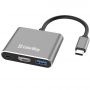 USB-хаб СolorWay USB Type-C 3-в-1 (CW-HUB08)