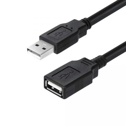 Кабель ColorWay USB - USB V 2.0 (M/F), 1.8 м, Black (CW-CBUF076-BK)