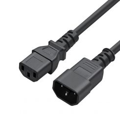 Кабель питания ColorWay C13-C14, 1 м, Black (CW-CBP087-BK) Кабель питания ColorWay C13-C14, 1 м, Black (CW-CBP087-BK)
