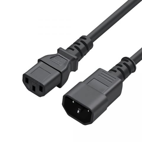 Кабель питания ColorWay C13-C14, 1 м, Black (CW-CBP087-BK)