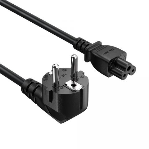 Кабель живлення ColorWay CEE7/7-C5, 1.8 м, Black (CW-CBP083-BK) Кабель живлення ColorWay CEE7/7-C5, 1.8 м, Black (CW-CBP083-BK)