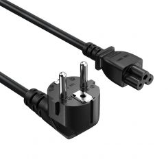 Кабель питания ColorWay CEE7/7-C5, 1 м, Black (CW-CBP084-BK) Кабель питания ColorWay CEE7/7-C5, 1 м, Black (CW-CBP084-BK)