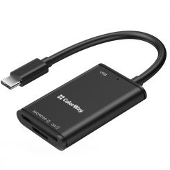 Картридер ColorWay 3-в-1 Black (CW-CR-02)