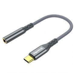 Адаптер ColorWay USB Type-C - 3.5 мм (M/F), 0.14 м, Gray (CW-AD-CJ) Адаптер ColorWay USB Type-C - 3.5 мм (M/F), 0.14 м, Gray (CW-AD-CJ)