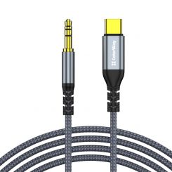 Адаптер ColorWay USB Type-C - 3.5 мм (M/M), 1.2 м, Gray (CW-CBPDJ071-G) Адаптер ColorWay USB Type-C - 3.5 мм (M/M), 1.2 м, Gray (CW-CBPDJ071-G)