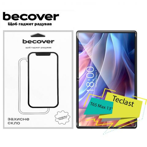 Защитное стекло BeCover для Teclast Tab T65 Max 13 Защитное стекло BeCover для Teclast Tab T65 Max 13