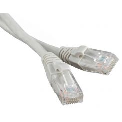 Патч-корд литой, UTP, RJ45, Cat.5e, 10m, серый