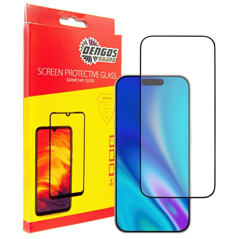 Защитное стекло Dengos для Apple iPhone 17 Pro Black Full Glue (TGFG-409) Защитное стекло Dengos для Apple iPhone 17 Pro Black Full Glue (TGFG-409)