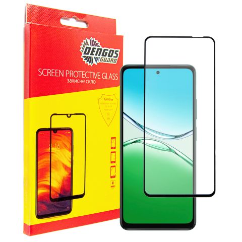 Защитное стекло Dengos для Oppo A5 Black Full Glue (TGFG-402)