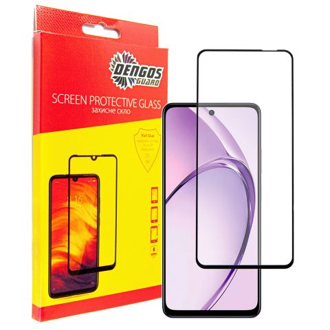 Защитное стекло Dengos для Oppo A5i Black Full Glue (TGFG-405)
