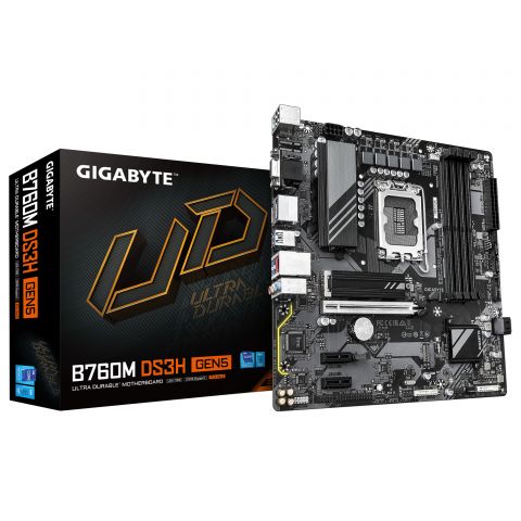 Материнская плата Gigabyte B760M DS3H Gen5 Socket 1700 Материнская плата Gigabyte B760M DS3H Gen5 Socket 1700