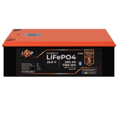 Аккумуляторная батарея LogicPower 25.6V 280AH (LP37398) LiFePO4 Аккумуляторная батарея LogicPower 25.6V 280AH (LP37398) LiFePO4