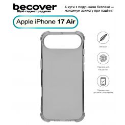 Чeхол-накладка BeCover Anti-Shock для Apple iPhone 17 Air Grey (713796) Чeхол-накладка BeCover Anti-Shock для Apple iPhone 17 Air Grey (713796)