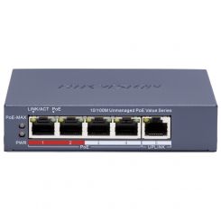 Комутатор Hikvision DS-3E0105P-E/M(C) POE Комутатор Hikvision DS-3E0105P-E/M(C) POE