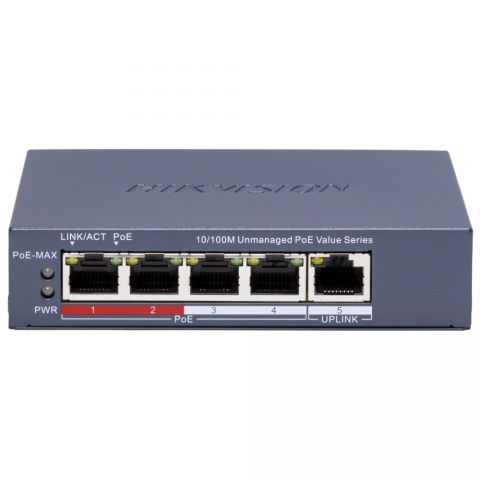 Комутатор Hikvision DS-3E0105P-E/M(C) POE Комутатор Hikvision DS-3E0105P-E/M(C) POE
