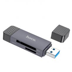 Картридер Hoco HB45 Spirit 2-in-1 USB-USB Type-C 3.0 Black (6942007620529) Картридер Hoco HB45 Spirit 2-in-1 USB-USB Type-C 3.0 Black (6942007620529)