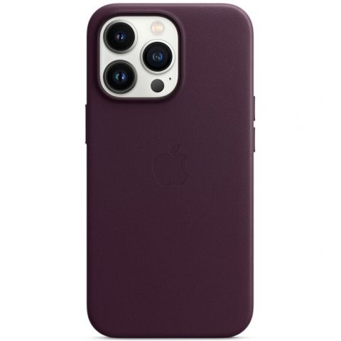 Чехол-накладка Apple Leather Case with MagSafe для Apple iPhone 13 Pro Dark Cherry (MM1A3)