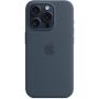 Чохол-накладка Apple Silicone Case with MagSafe для Apple iPhone 15 Pro Storm Blue (MT1D3)