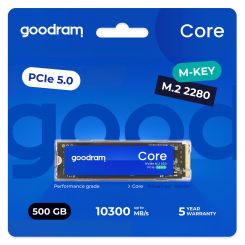 Накопитель SSD  500GB Goodram Core M.2 2280 PCIe 5.0 x4 NVMe 3D NAND (SSDR-GRC01-500-80)