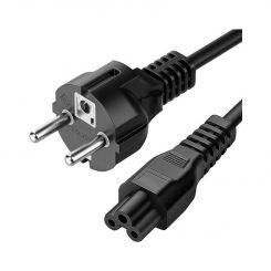 Кабель живлення CEE 7/7 - IEC C5, 3*0.75 мм, 1 м, Black (2000985513173) Кабель живлення CEE 7/7 - IEC C5, 3*0.75 мм, 1 м, Black (2000985513173)