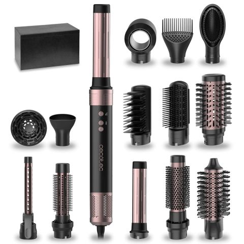 Стайлер Cecotec Bamba CeramicCare 14in1 AirGlam Black (CCTC-00251) Стайлер Cecotec Bamba CeramicCare 14in1 AirGlam Black (CCTC-00251)