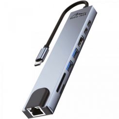 USB-хаб Media-Tech USB Type-C 8-в-1 (MT5046)