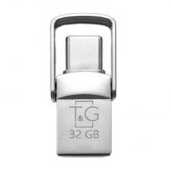 Флеш-накопитель USB 2.0 32GB Type-C T&G 104 Metal Series Silver (TG104TC-32G) Флеш-накопитель USB 2.0 32GB Type-C T&G 104 Metal Series Silver (TG104TC-32G)