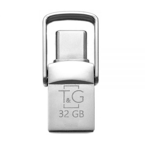 Флеш-накопитель USB 2.0 32GB Type-C T&G 104 Metal Series Silver (TG104TC-32G) Флеш-накопитель USB 2.0 32GB Type-C T&G 104 Metal Series Silver (TG104TC-32G)