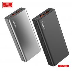 Универсальная мобильная батарея Earldom ET-PD22 20000mAh Black (PB-000122) Универсальная мобильная батарея Earldom ET-PD22 20000mAh Black (PB-000122)