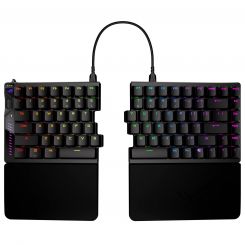 Клавіатура бездротова Asus ROG Falcata Split Magnetic Switch EN RGB Black (90MP043H-BKUA20)