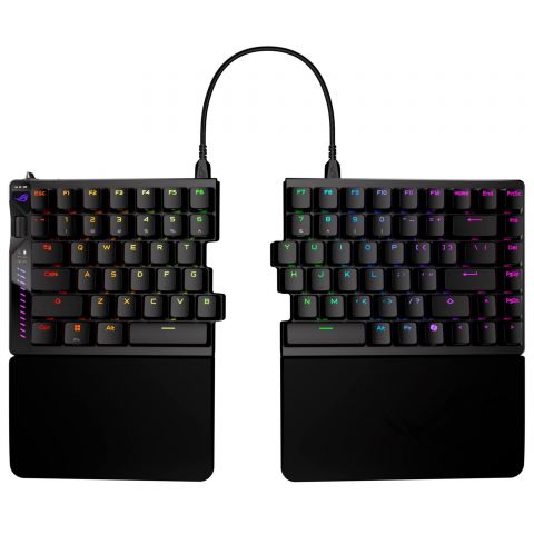 Клавіатура бездротова Asus ROG Falcata Split Magnetic Switch EN RGB Black (90MP043H-BKUA20) Клавіатура бездротова Asus ROG Falcata Split Magnetic Switch EN RGB Black (90MP043H-BKUA20)