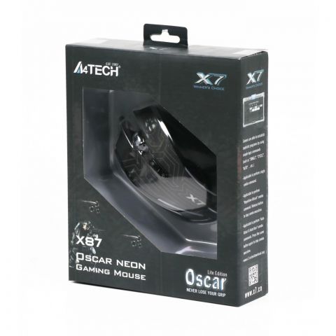 Мышь A4Tech X87 Oscar Neon Black USB Мышь A4Tech X87 Oscar Neon Black USB
