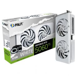 Видеокарта GF RTX 5060 Ti  8GB GDDR7 White OC Palit (NE7506TU19P1-GB2062M)